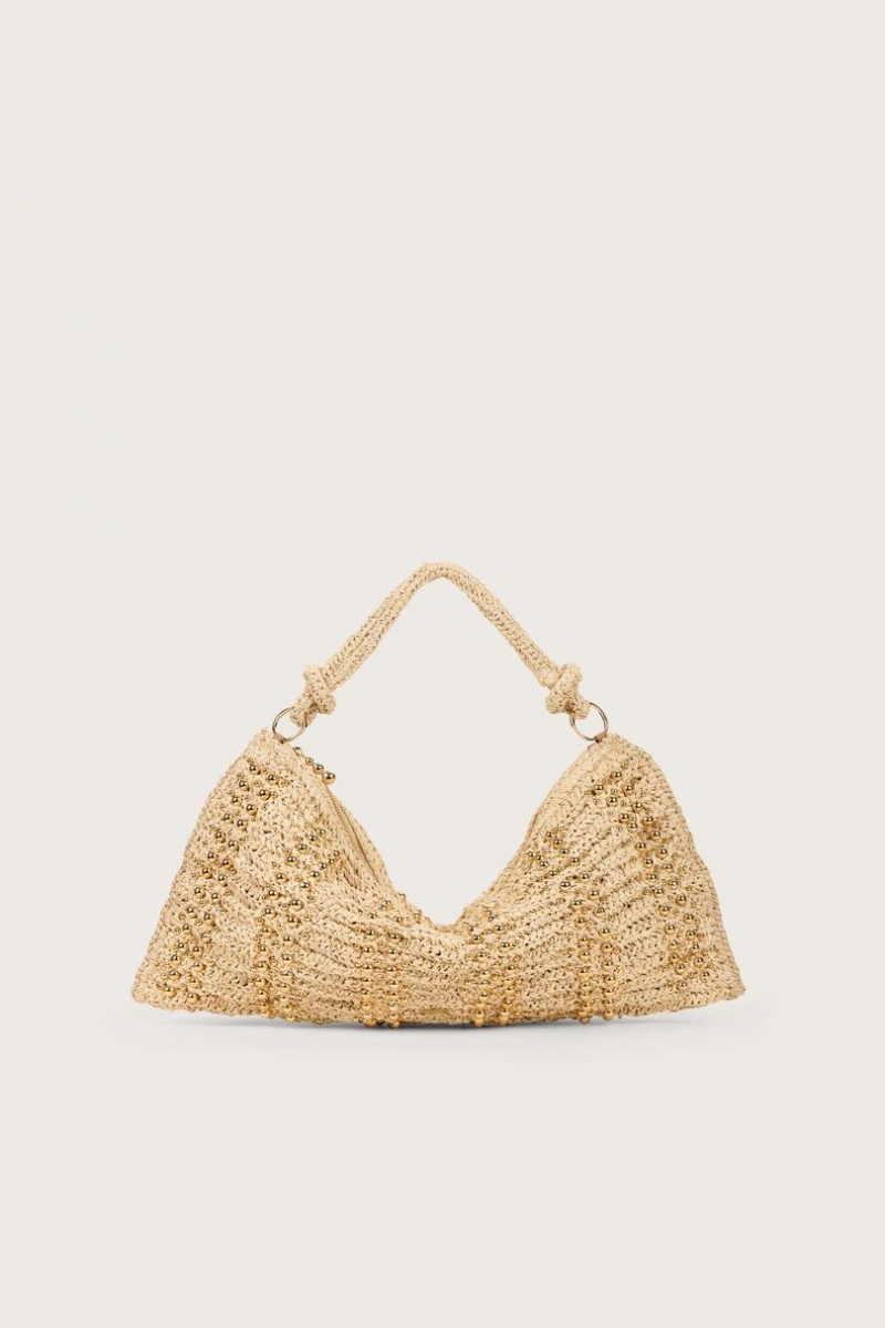 Cult Gaia Hera Shoulder Bag Beige | NZ 923860U