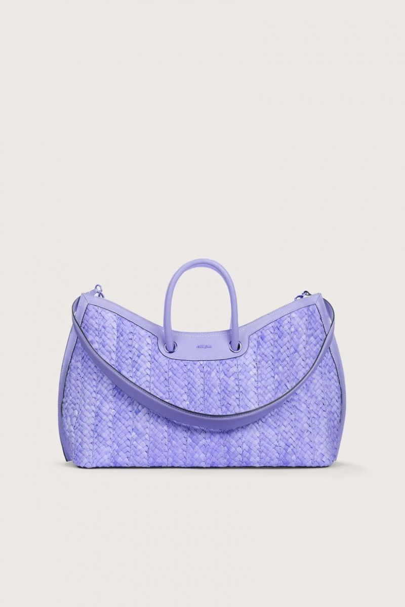 Cult Gaia Idalia Weekender Tote Bag Lavender | NZ 057186W