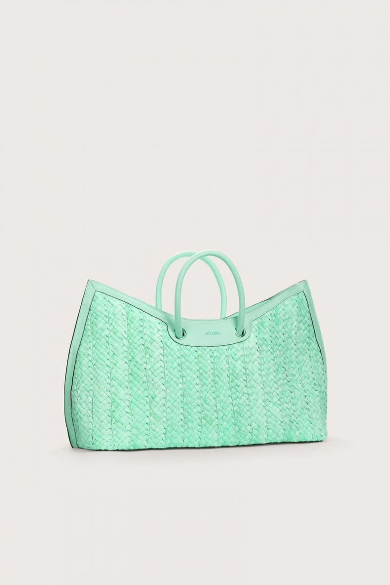 Cult Gaia Idalia Weekender Tote Bag Turquoise | NZ 261739F