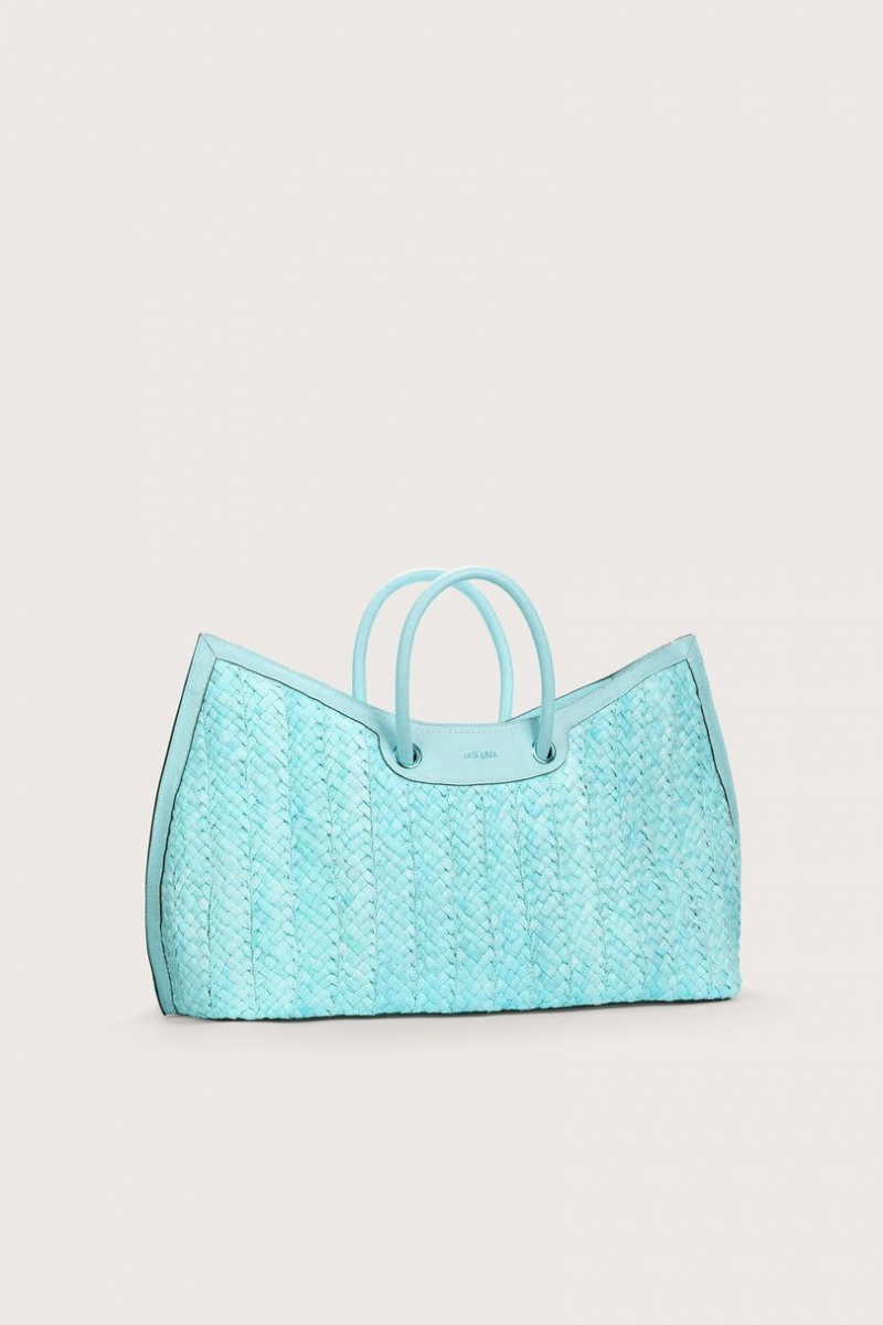 Cult Gaia Idalia Weekender Tote Bag Turquoise | NZ 796342A