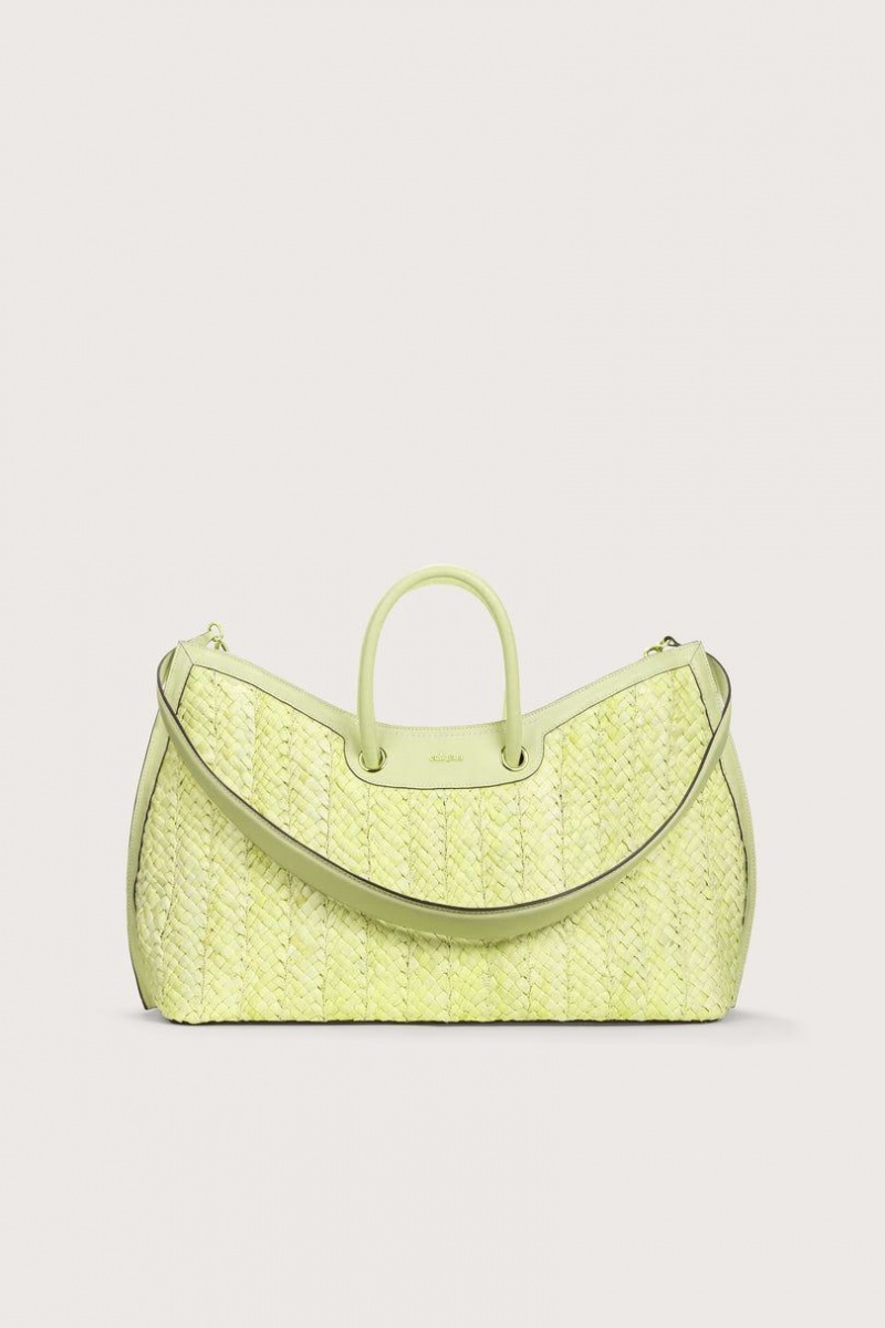 Cult Gaia Idalia Weekender Tote Bag Yellow | NZ 120485L