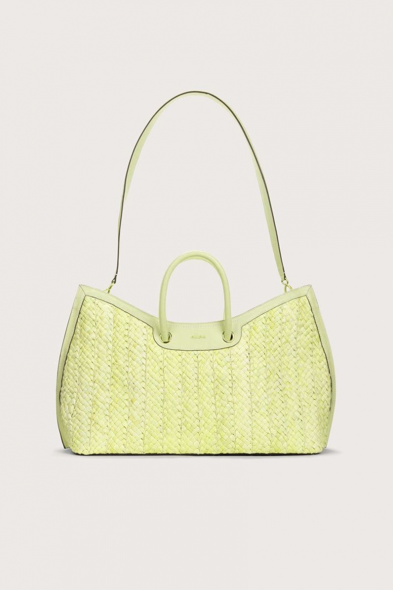 Cult Gaia Idalia Weekender Tote Bag Yellow | NZ 120485L