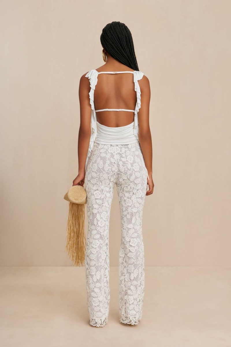 Cult Gaia Kaci Pants White | NZ 675849L