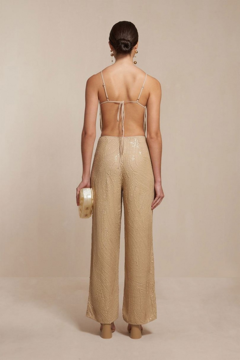 Cult Gaia Killa Pants Beige | NZ 749381S