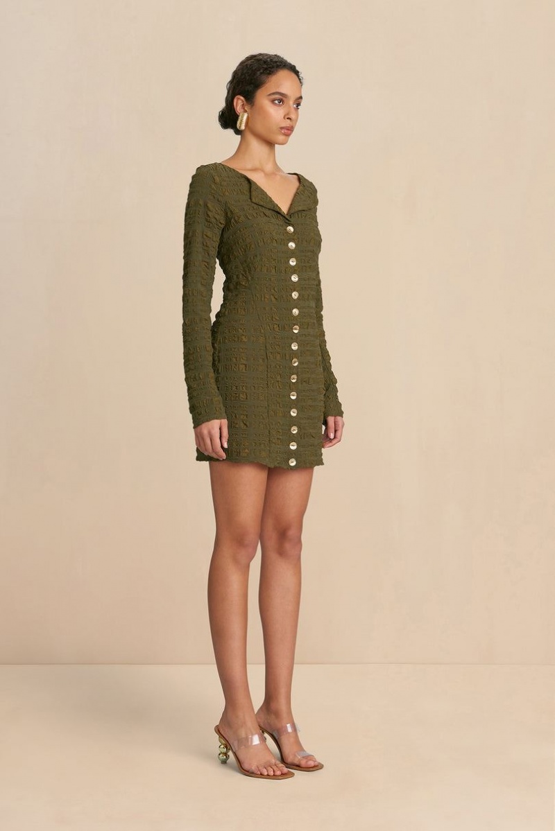 Cult Gaia Lafina Dress Green | NZ 405972Z