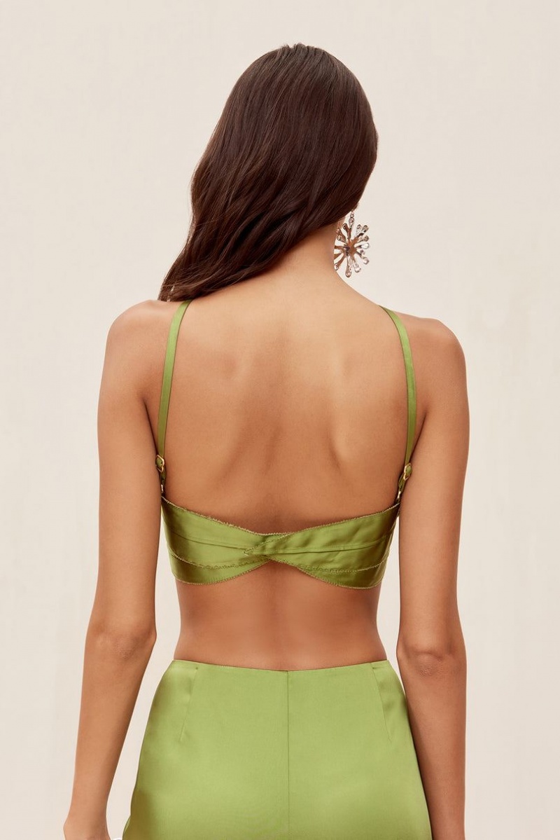 Cult Gaia Leonil Top Green | NZ 406238P