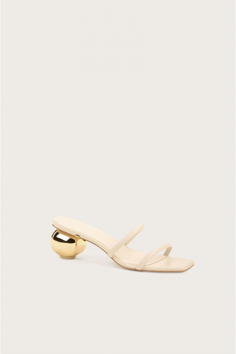 Cult Gaia Leora Sandals White | NZ 406791I