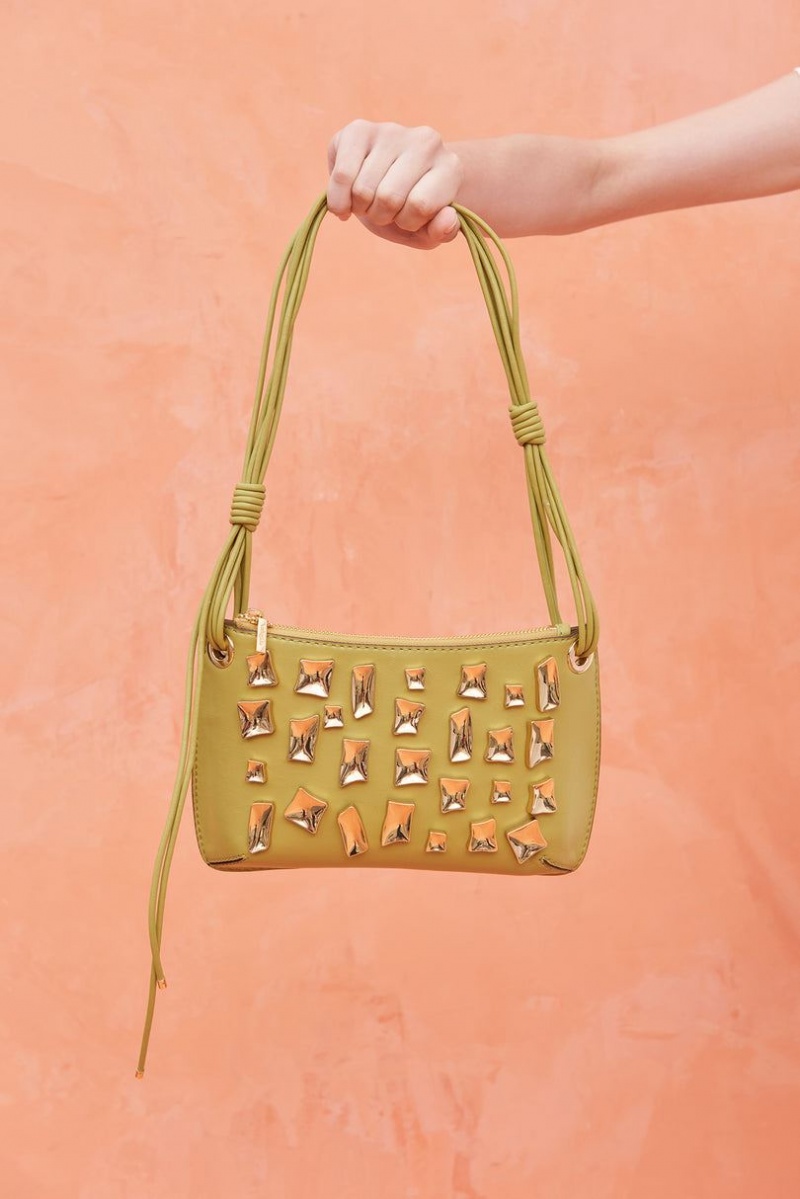 Cult Gaia Malaya Shoulder Bag Lemon | NZ 237694N