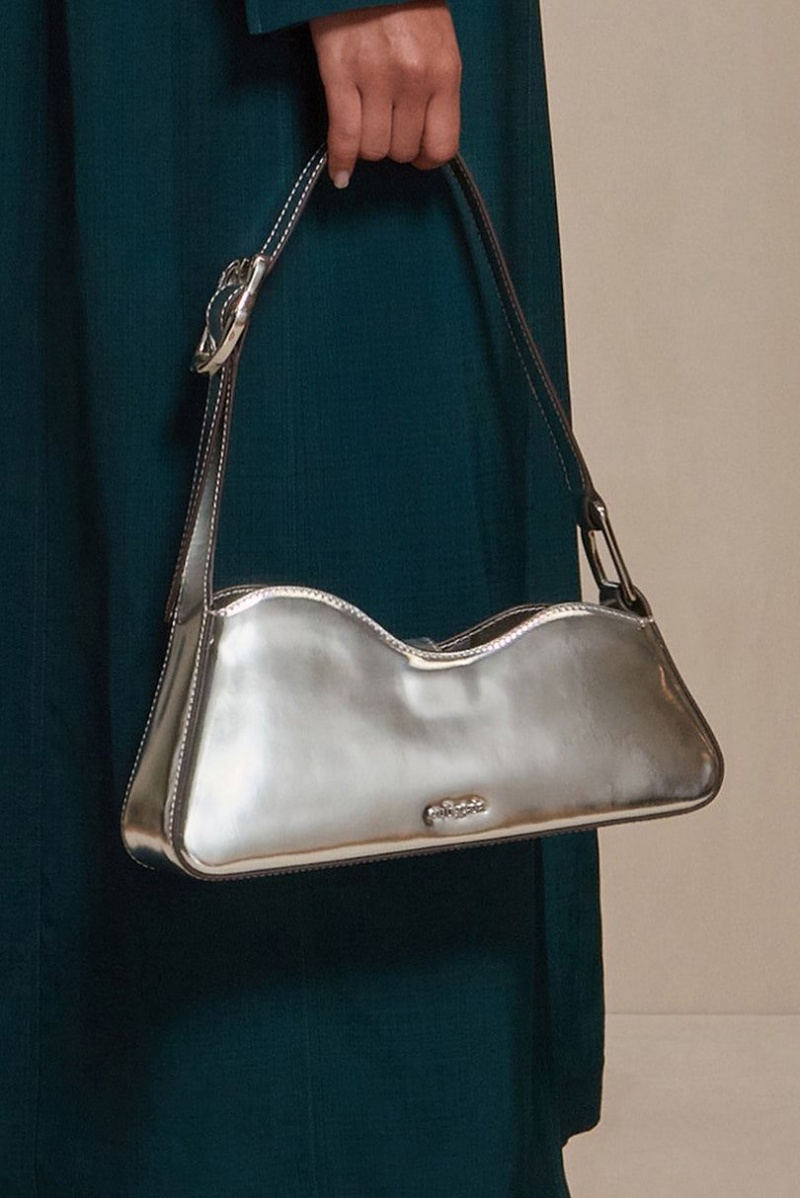 Cult Gaia Malvi Shoulder Bag Silver | NZ 532178Y