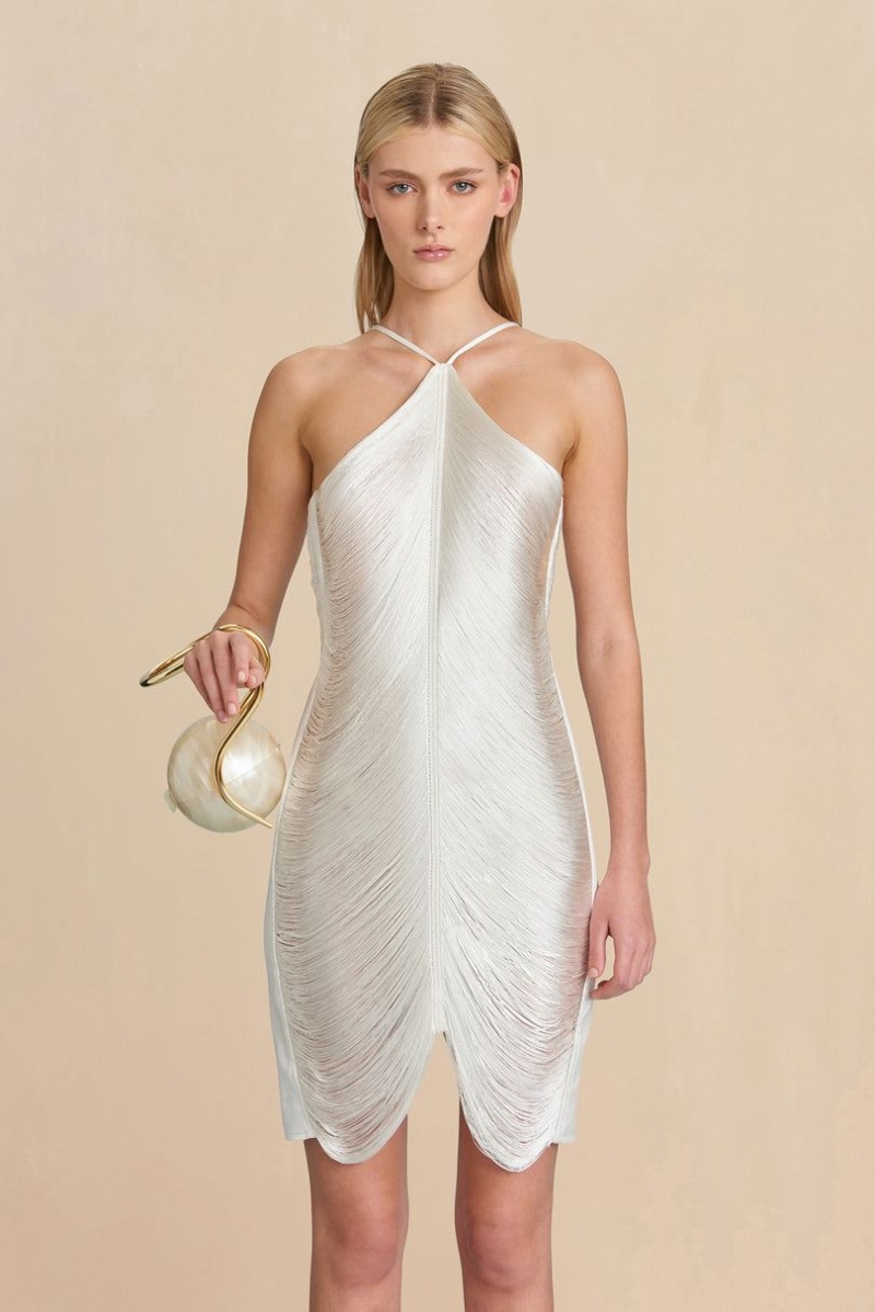 Cult Gaia Mara Dress White | NZ 170238Q