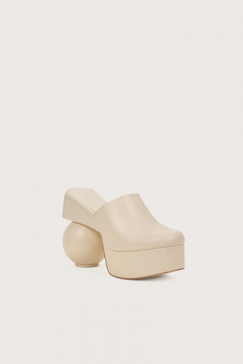 Cult Gaia Maude Mules White | NZ 039874P