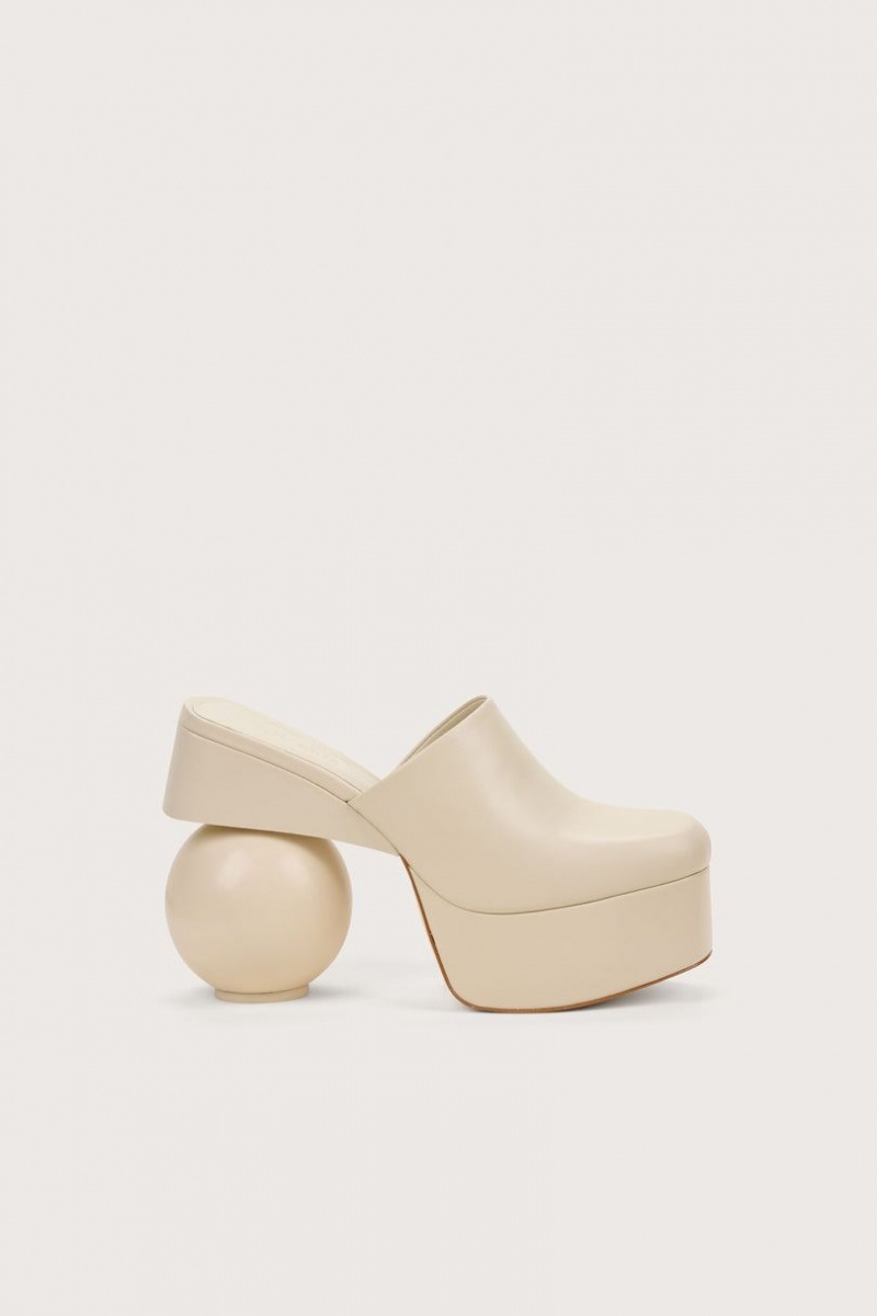 Cult Gaia Maude Mules White | NZ 039874P