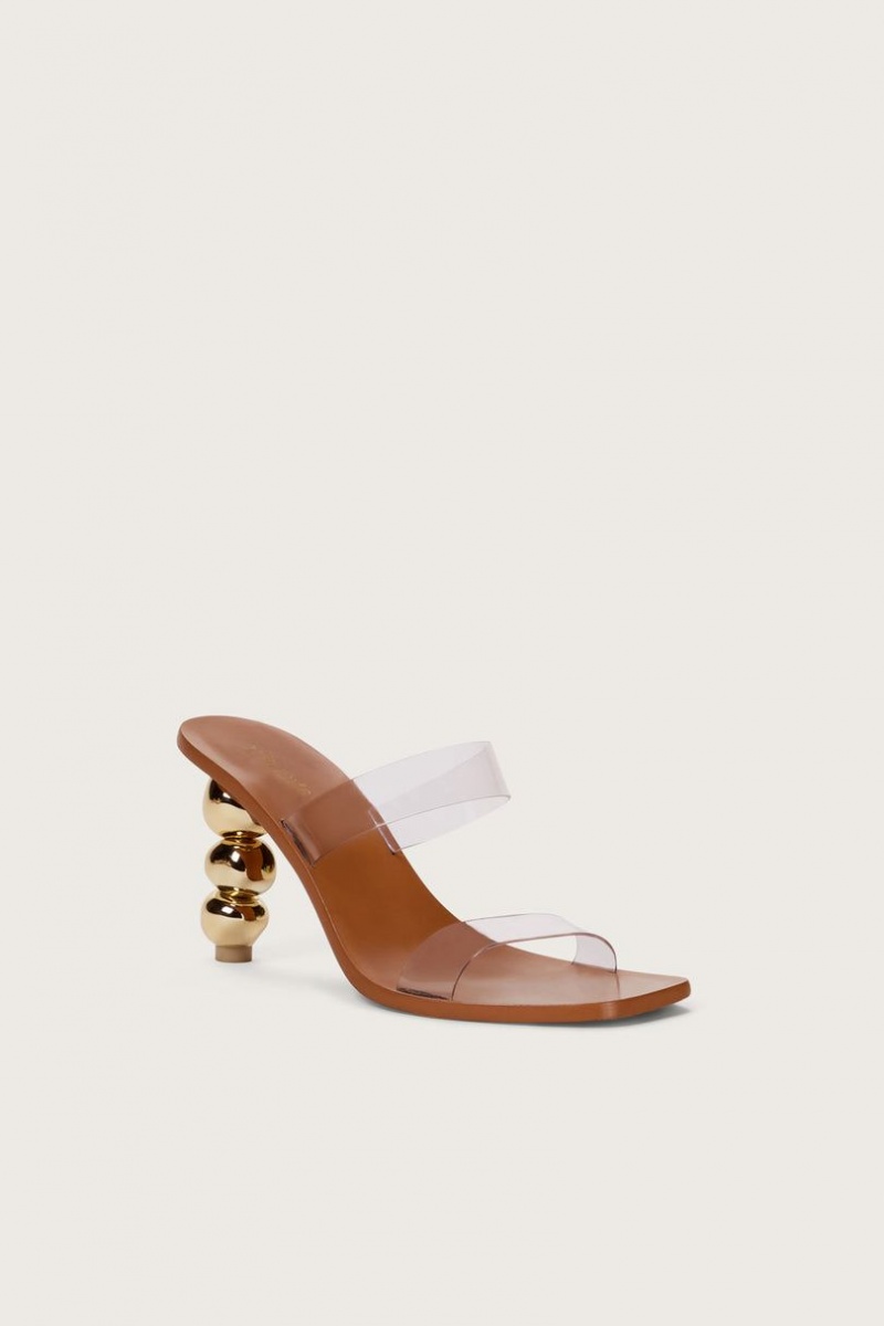 Cult Gaia Meta Sandals Gold | NZ 352894X