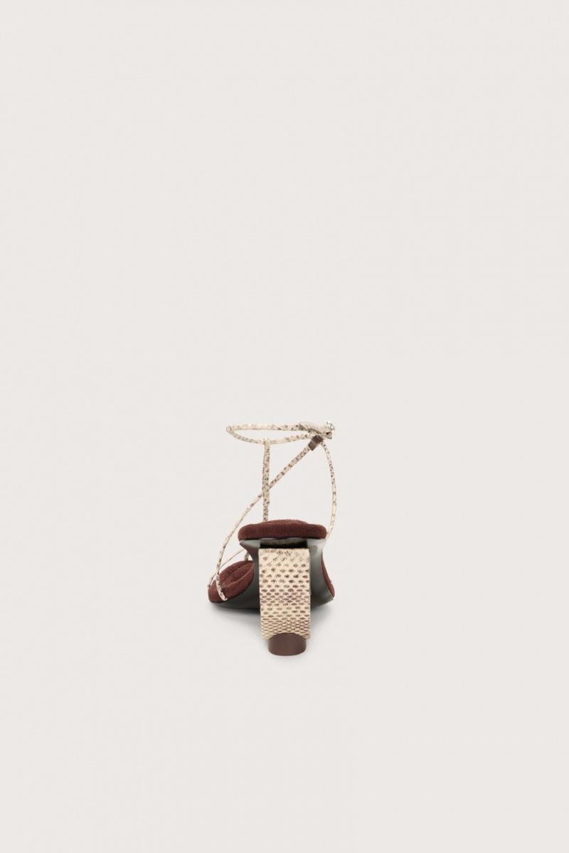 Cult Gaia Novah Sandals Brown | NZ 872314J