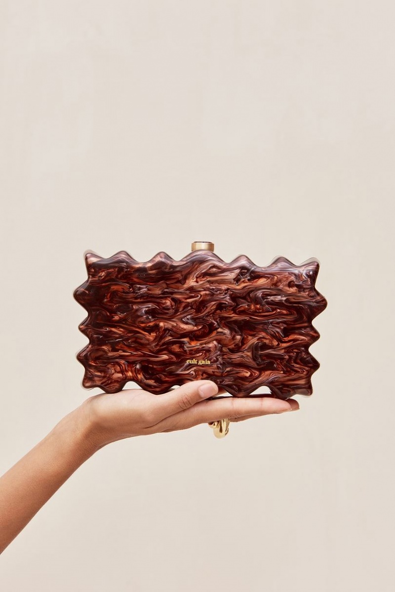 Cult Gaia Paloma Clutch Brown | NZ 569734X