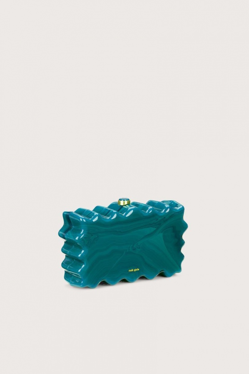 Cult Gaia Paloma Clutch Turquoise | NZ 349612T