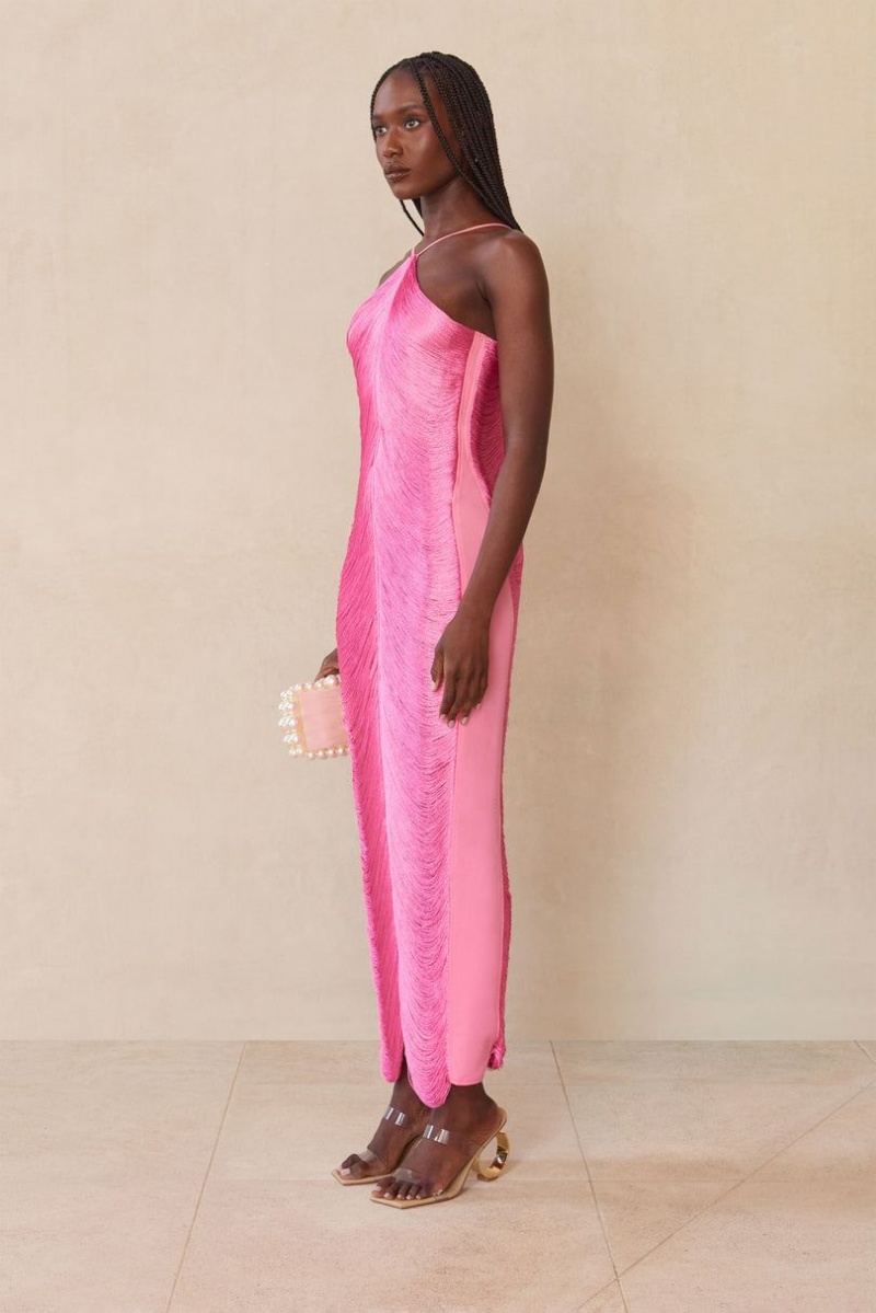 Cult Gaia Renata Gown Dress Pink | NZ 936278L