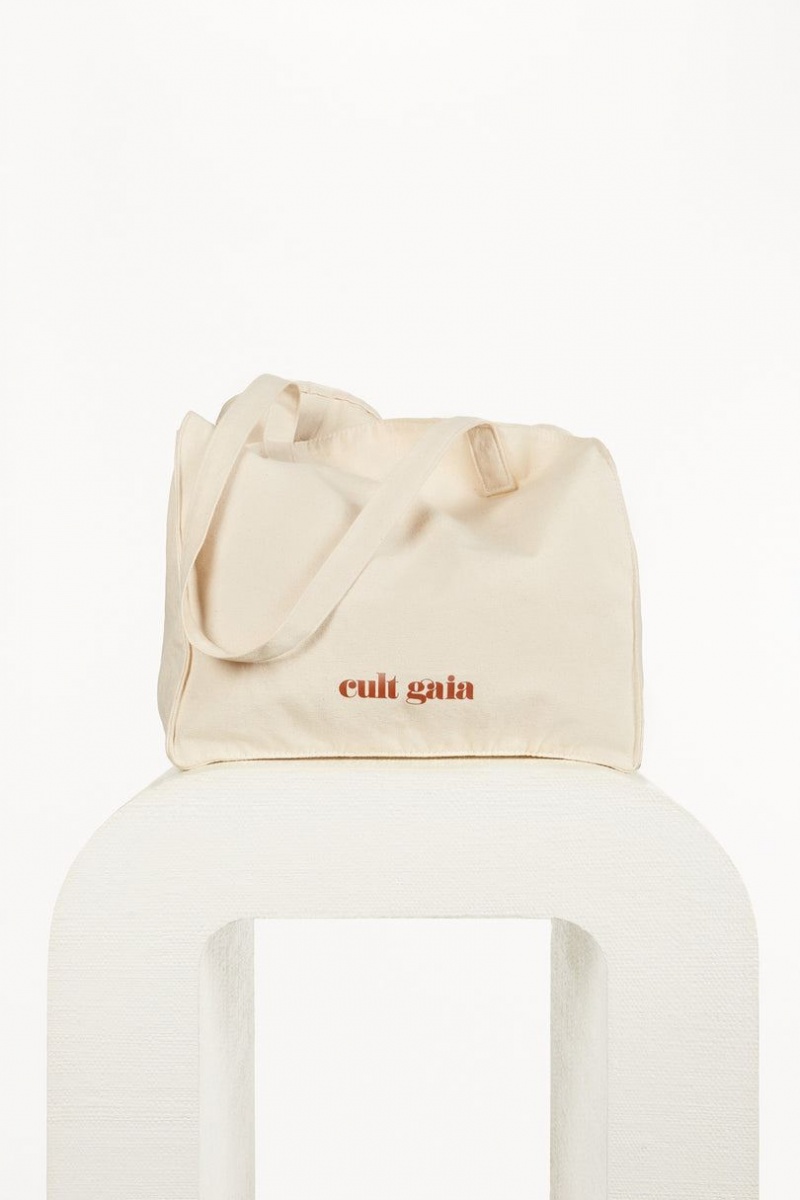 Cult Gaia Reusable Tote Bag Cream | NZ 762451W