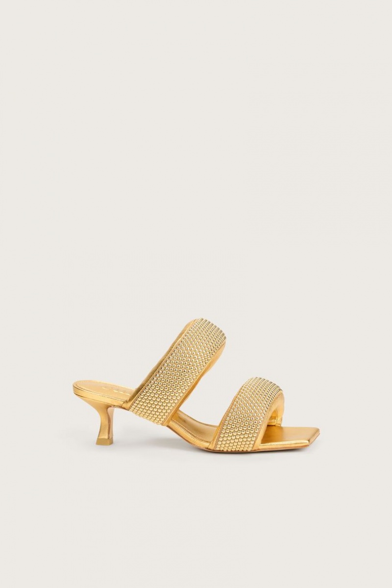 Cult Gaia Rue Sandals Gold | NZ 294076U