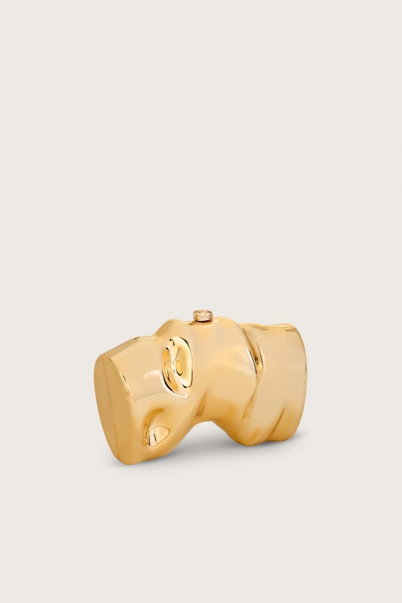 Cult Gaia Scrunch Clutch Gold | NZ 645972O