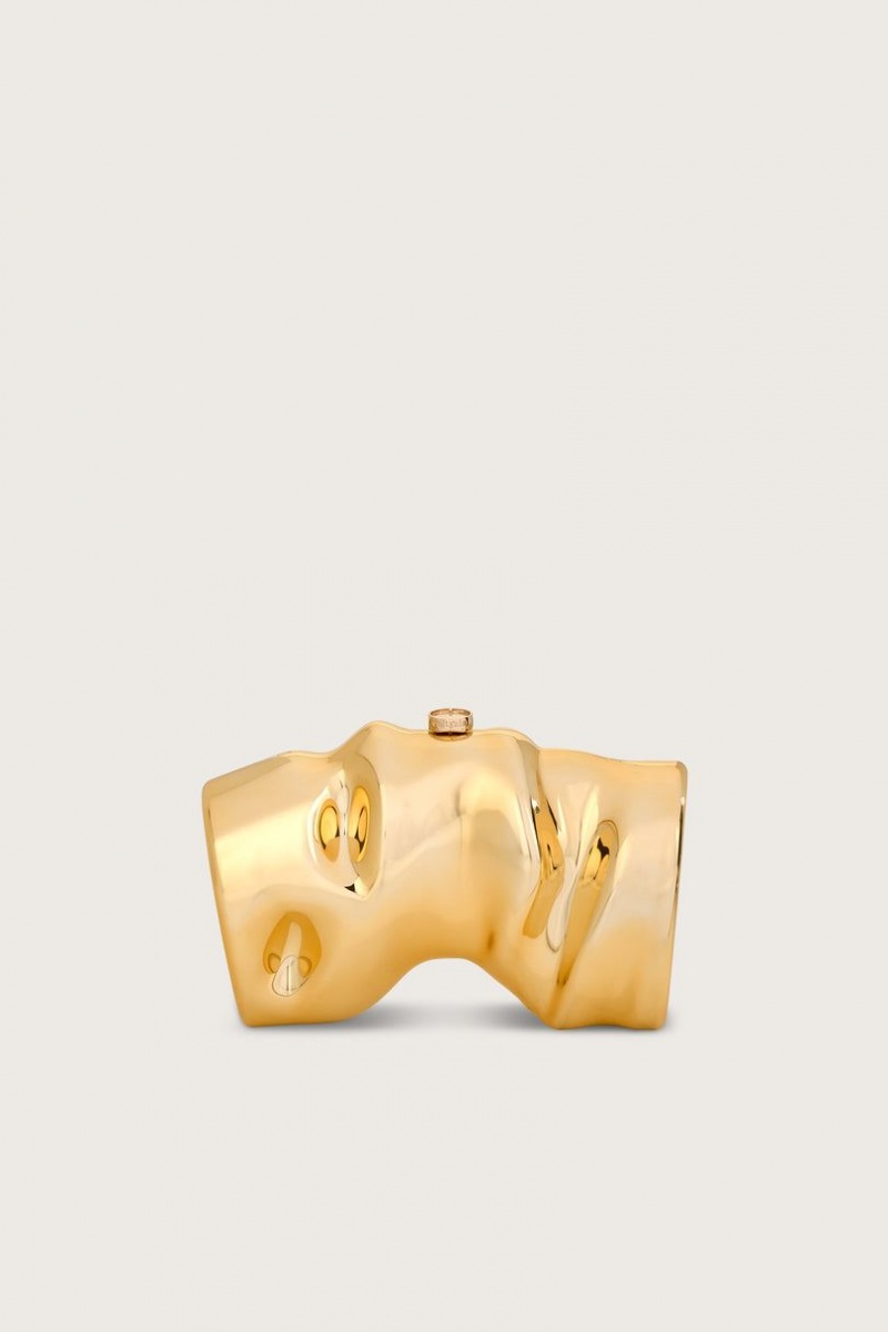 Cult Gaia Scrunch Clutch Gold | NZ 645972O