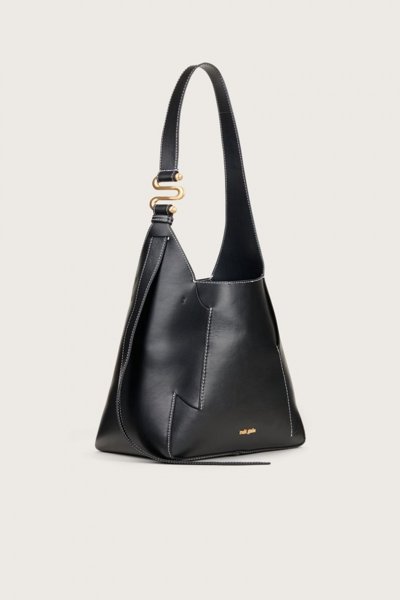 Cult Gaia Simona Shoulder Bag Black | NZ 851273B