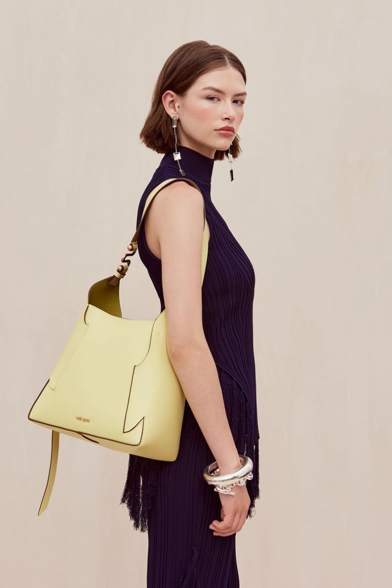 Cult Gaia Simona Shoulder Bag Lemon | NZ 934780S