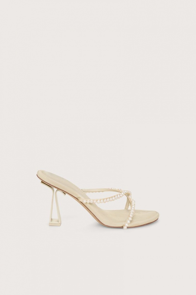 Cult Gaia Soriah Sandals White | NZ 295413R