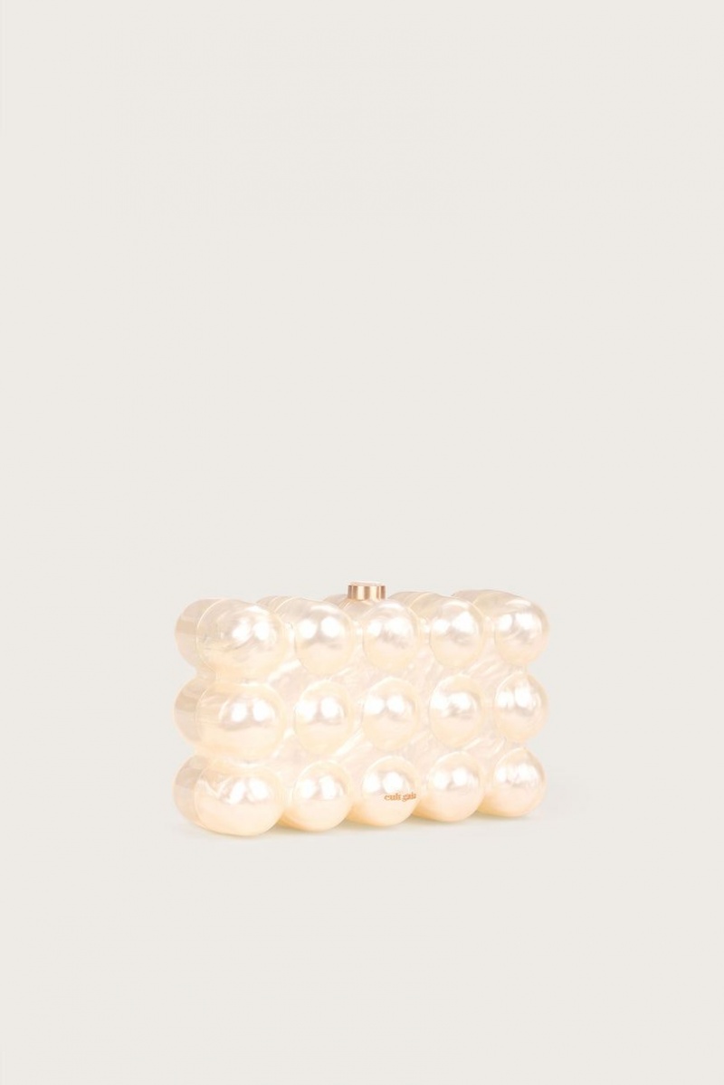 Cult Gaia The Bubble Clutch White | NZ 653782W