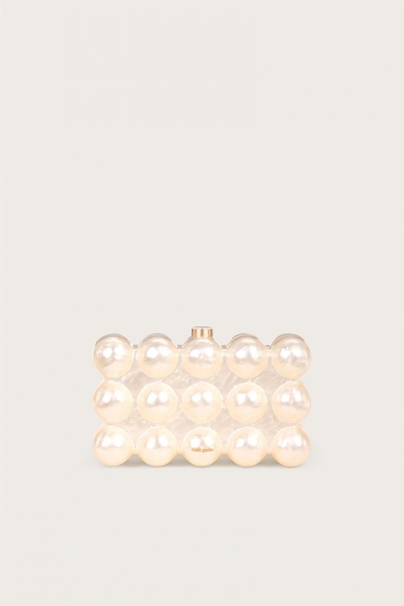 Cult Gaia The Bubble Clutch White | NZ 653782W