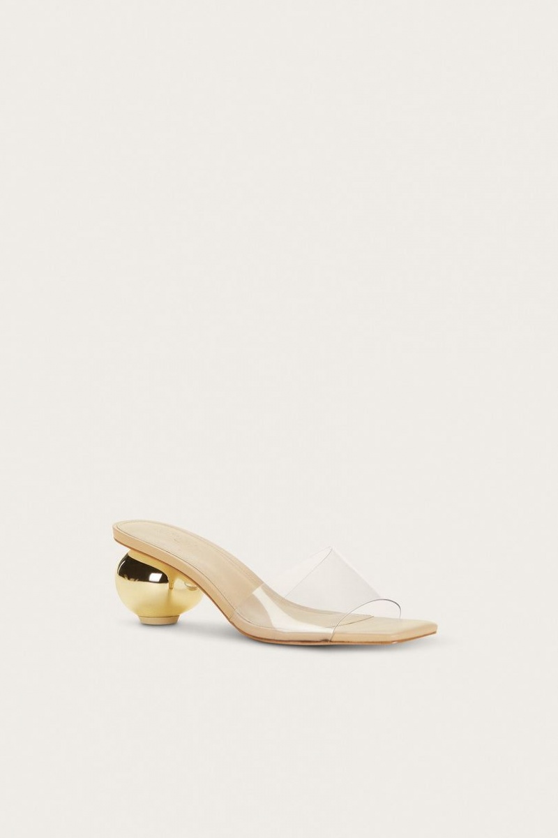 Cult Gaia Tyra Mules Gold | NZ 375610M