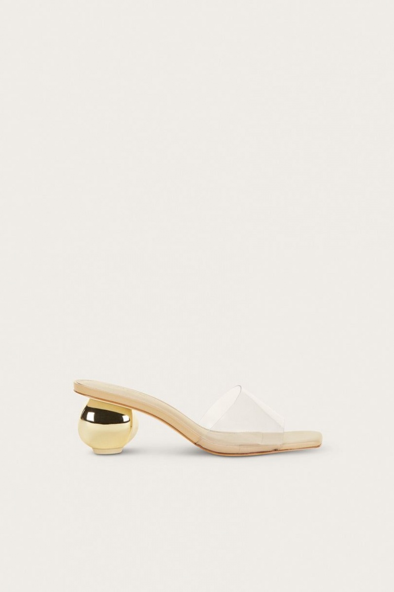 Cult Gaia Tyra Mules Gold | NZ 375610M