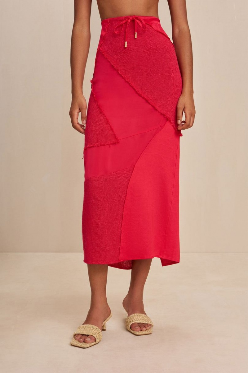 Cult Gaia Via Skirt Red | NZ 016923T