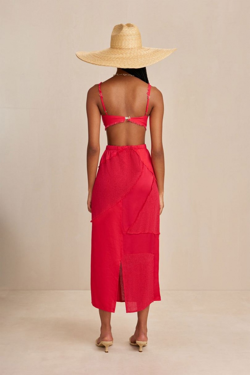 Cult Gaia Via Skirt Red | NZ 016923T