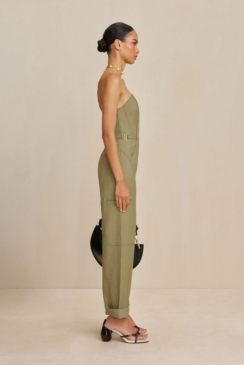 Cult Gaia Virginia Jumpsuit Green | NZ 826734W