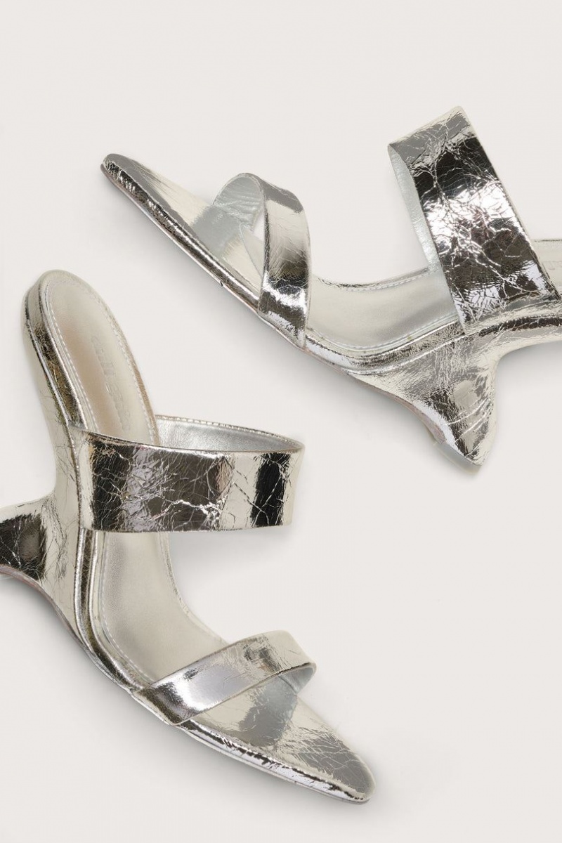 Cult Gaia Yara Sandals Silver | NZ 293457C