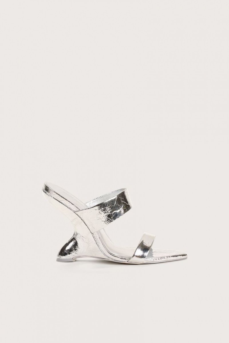 Cult Gaia Yara Sandals Silver | NZ 293457C